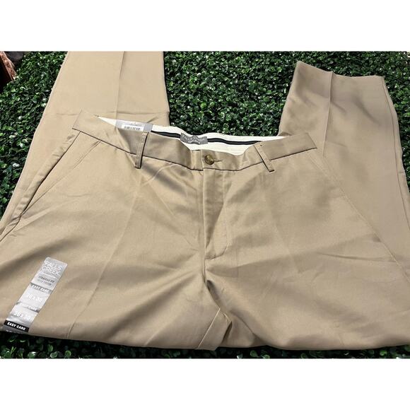Falls Creek Men’s Pants 36x30 Straight Flat Front Khaki Casual Cotton Blend NWT - Picture 7 of 7